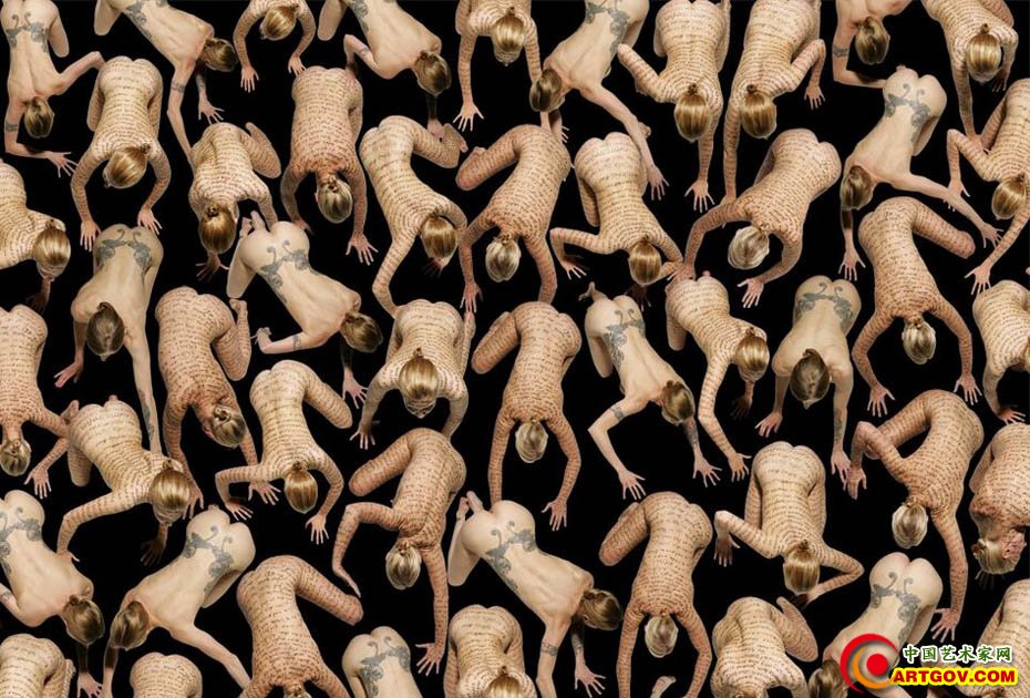 德国艺术家的震撼人体图案